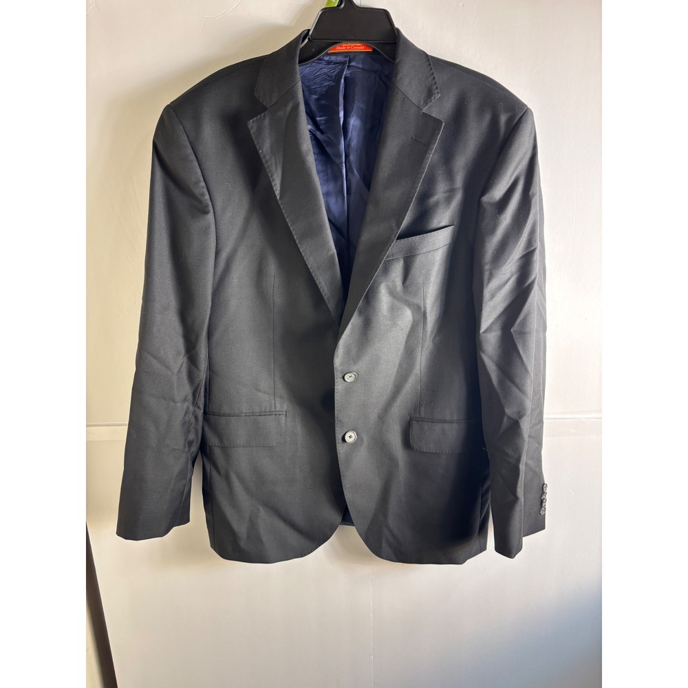 Cremieux‎ Mens Blazer 42R Black Loro Piana Wool Two Button Canada NANTES-R CT